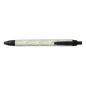 Modern Floral Pattern Zwarte Inkt Pen (Achterkant)