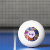 Modern Floral Pingpongbal (Net)