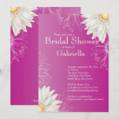 Modern Floral Pink Blue Daisy Vrijgezellenfeest Kaart (Voorkant / Achterkant)