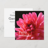 Modern Floral Pink Dahlia Karma Fuchsiana Flower Kaart (Voorkant / Achterkant)