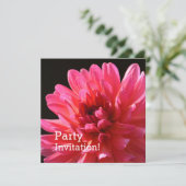 Modern Floral Pink Dahlia Karma Fuchsiana Flower Kaart (Staand voorkant)