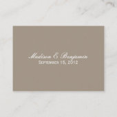 Modern Floral Place Card - Zacht roze Plaatskaartje (Achterkant)