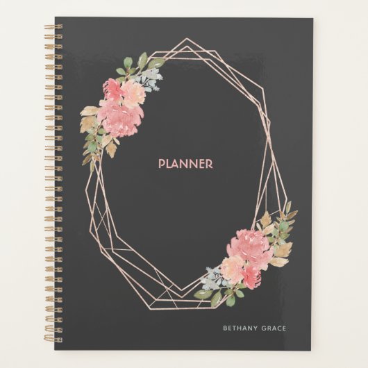 Modern Floral Planner (Voorkant)