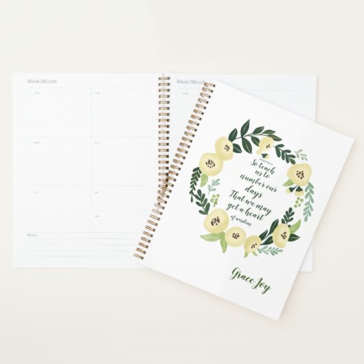 Modern Floral Planner (Display)