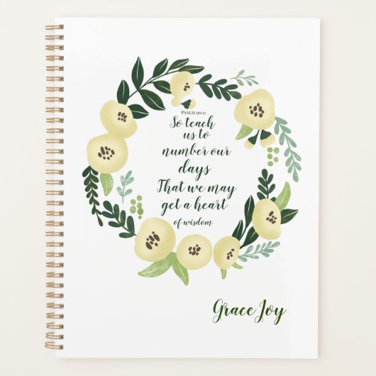 Modern Floral Planner (Voorkant)
