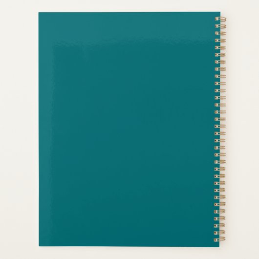 Modern Floral Planner (Achterkant)