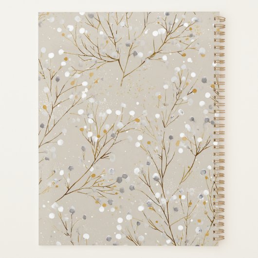 Modern Floral Planner (Achterkant)