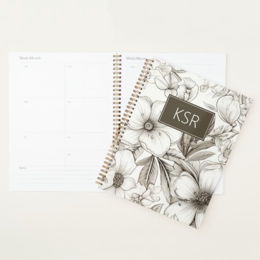Modern Floral Planner (Display)