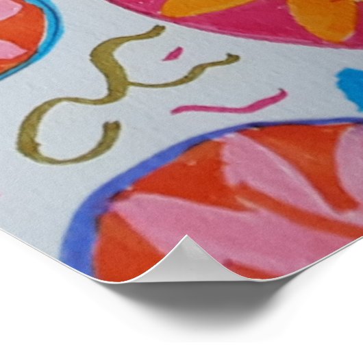 Modern Floral Poster (Hoek)