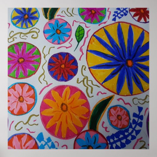 Modern Floral Poster (Voorkant)