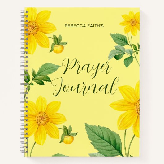 Modern Floral Prayer Journal Notitieboek (Voorkant)