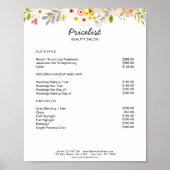 Modern Floral Preishear Poster (Voorkant)