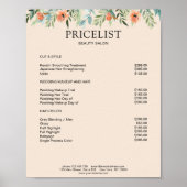 Modern Floral Preishear Poster (Voorkant)