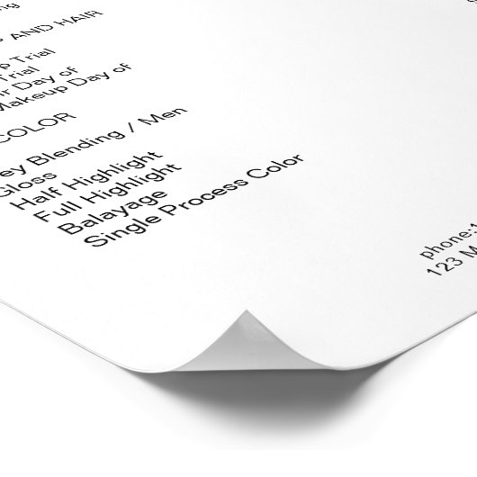 Modern Floral Preishear Poster (Hoek)