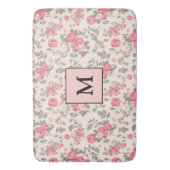 Modern Floral Roos Badmat (Voorkant Verticaal)