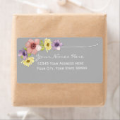 Modern Floral Rustic Lettered Typography Spring Etiket (Insitu)
