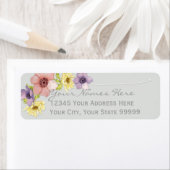 Modern Floral Rustic Lettered Typography Spring Etiket (Insitu)