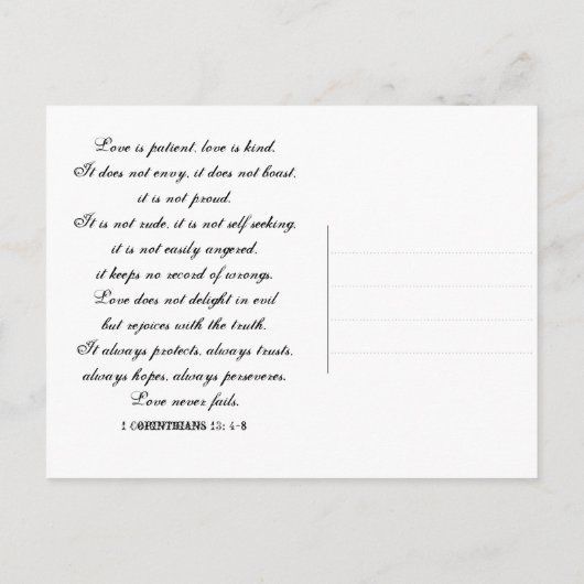 Modern Floral Save the Date Wedding Briefkaarten (Achterkant)