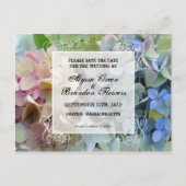 Modern Floral Save the Date Wedding Briefkaarten (Voorkant)