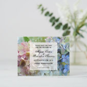 Modern Floral Save the Date Wedding Briefkaarten (Staand voorkant)
