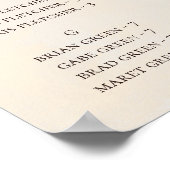 Modern Floral | Schema voor marmer-alfabetische zi Poster (Hoek)