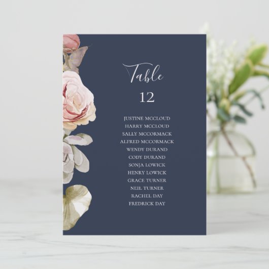 Modern Floral | Schema voor zeeslaggetallen (Staand voorkant)