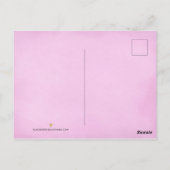 Modern Floral Script Bedankt Briefkaart (Achterkant)