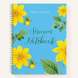 Modern Floral Sermon Notitieboek