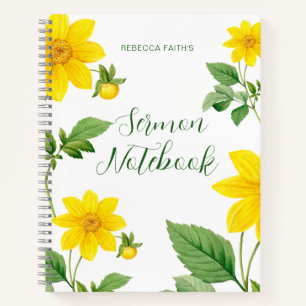Modern Floral Sermon Notitieboek
