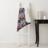 Modern Floral Sherpa Blanket Deken (In situ)