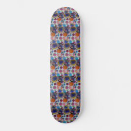 Modern Floral Skateboard