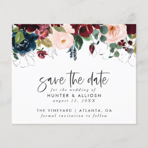 Modern Floral sparen sparen de Datum Begroting Flyer