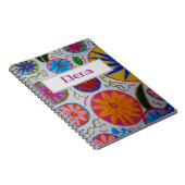Modern Floral Spiral notebook Notitieboek (Rechterzijde)