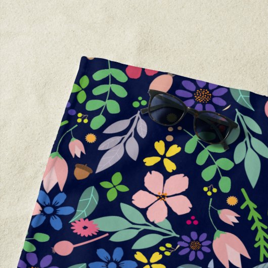 Modern Floral Strandlaken (In situ)