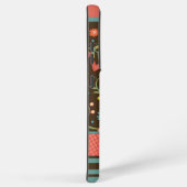  Modern Floral Stripe NaamInspirivity Samsung Galaxy Hoesje (Rechterkant)