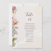 Modern Floral | Tafelnummerplaatje (Achterkant)