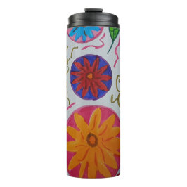 Modern Floral Thermosbeker