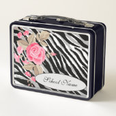 Modern Floral Tiger voegt Jouw tekst toe (Achterkant)