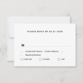 Modern Floral Tulip RSVP-kaart RSVP Kaartje (Voorkant)