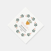 Modern Floral vanmiddag Tea Birthday Servet (Hoek)