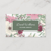 Modern Floral Visitekaartje (Voorkant)