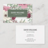 Modern Floral Visitekaartje (Voorkant / Achterkant)