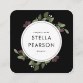 Modern Floral Visitekaartje (Voorkant)