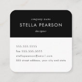 Modern Floral Visitekaartje (Achterkant)