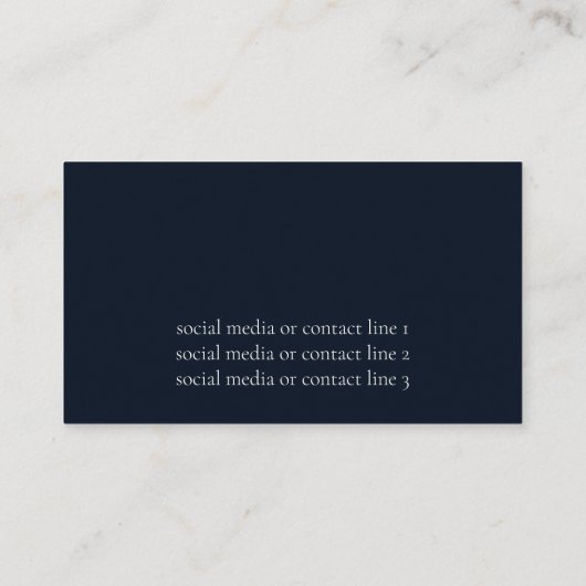 Modern Floral Visitekaartje (Achterkant)