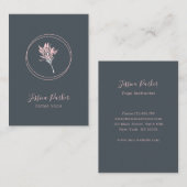 Modern Floral Visitekaartje (Voorkant / Achterkant)