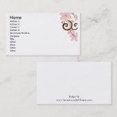 Modern Floral Visitekaartje (Voorkant / Achterkant)