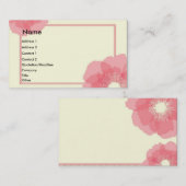 Modern Floral Visitekaartje (Voorkant / Achterkant)