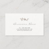 Modern Floral Visitekaartje (Achterkant)