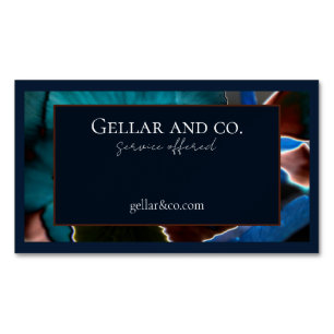 Modern Floral Visitekaartje Magnet Magnetisch Visitekaartje